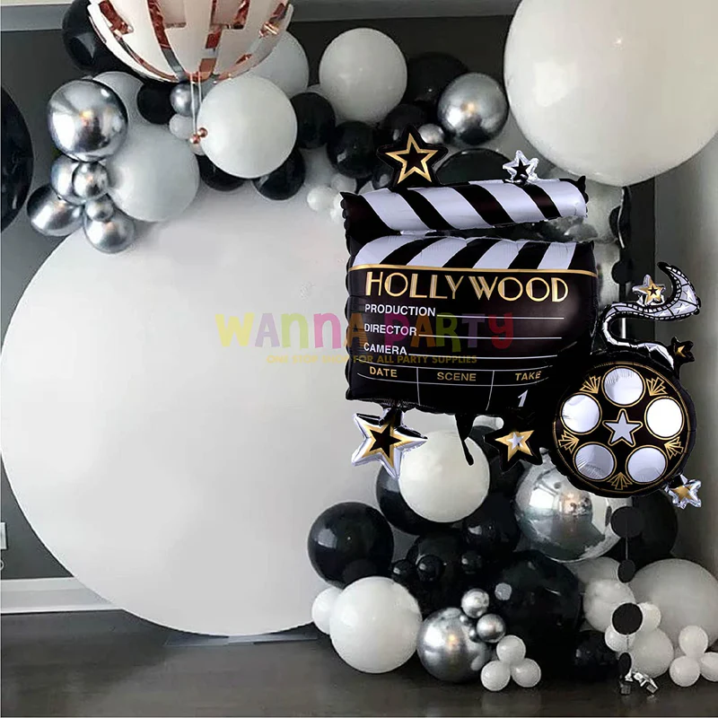 Camera Action Hollywood Themed Foil Balloon(Multicolor) (Pack of 7) - Image 4