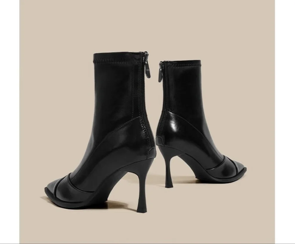Cameron Pointed High Heel Boots - Image 3
