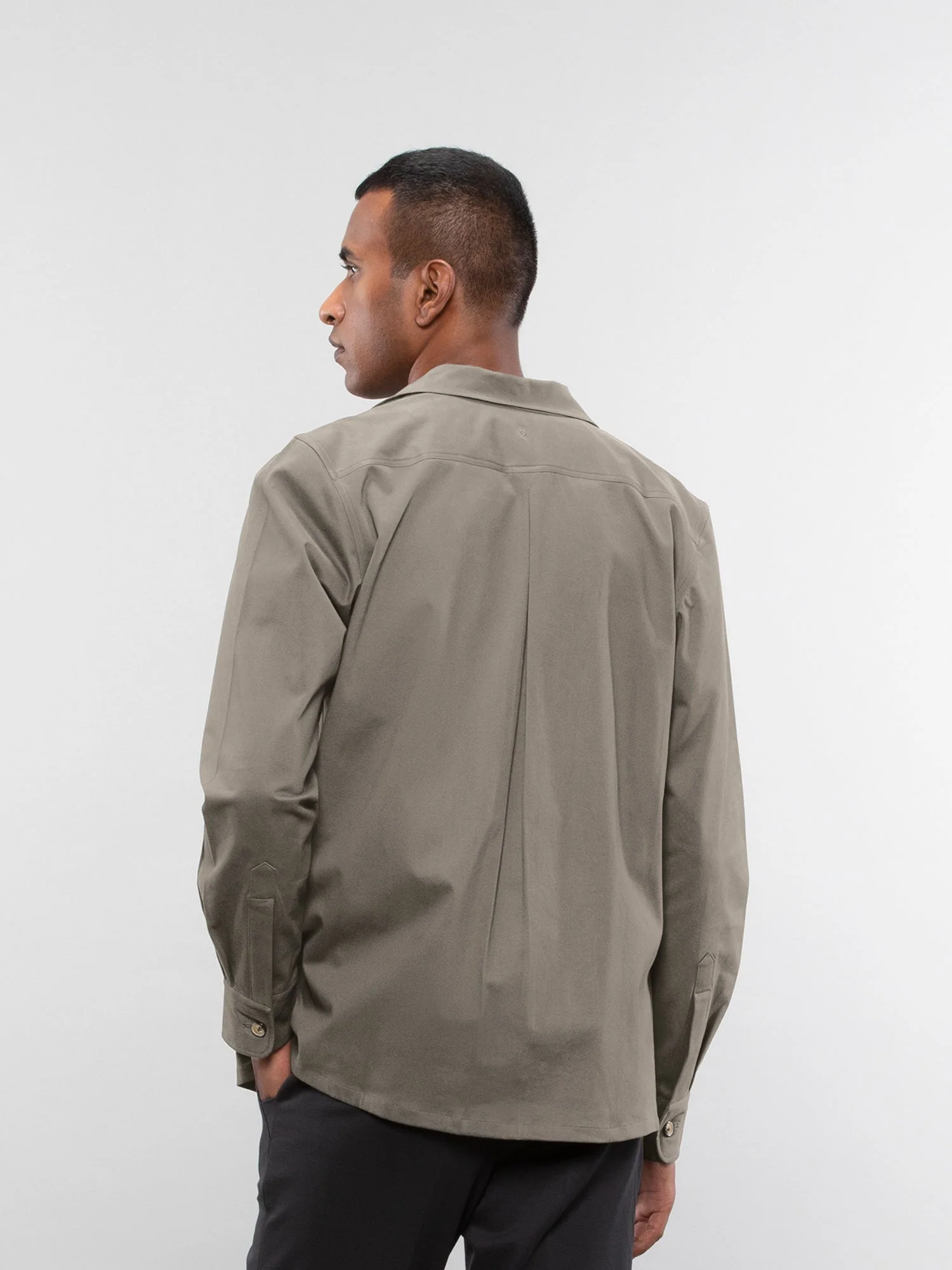 Camp collar overshirt - Image 4