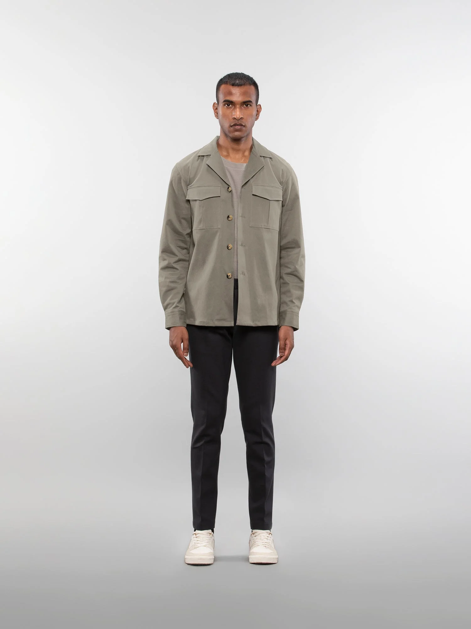 Camp collar overshirt - Image 5
