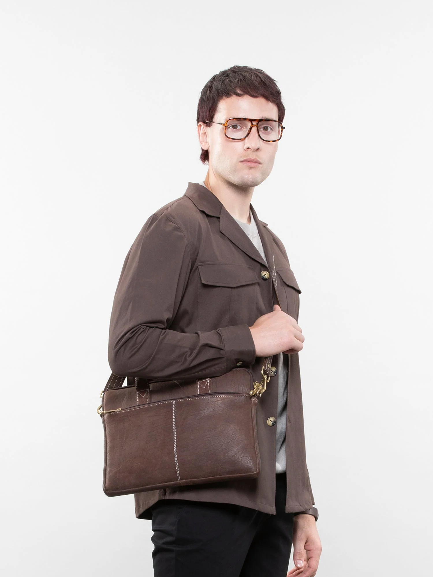 Camp collar overshirt - Image 7