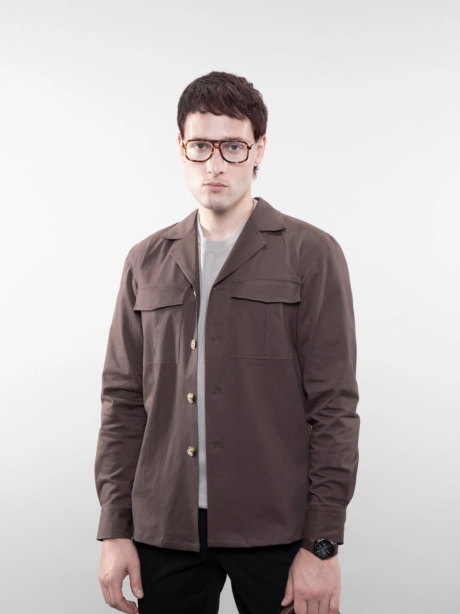 Camp collar overshirt - Image 27