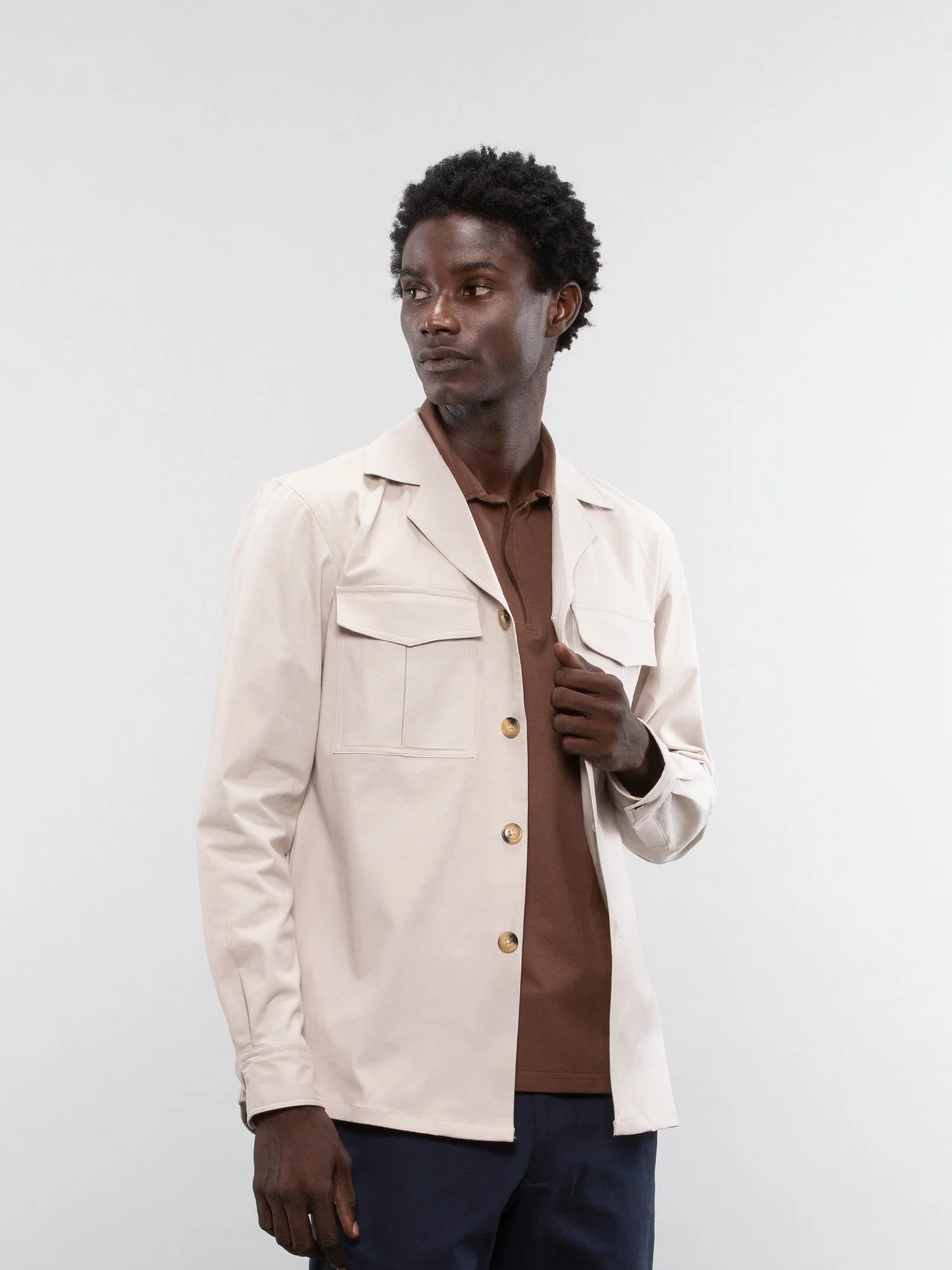 Camp collar overshirt - Image 2
