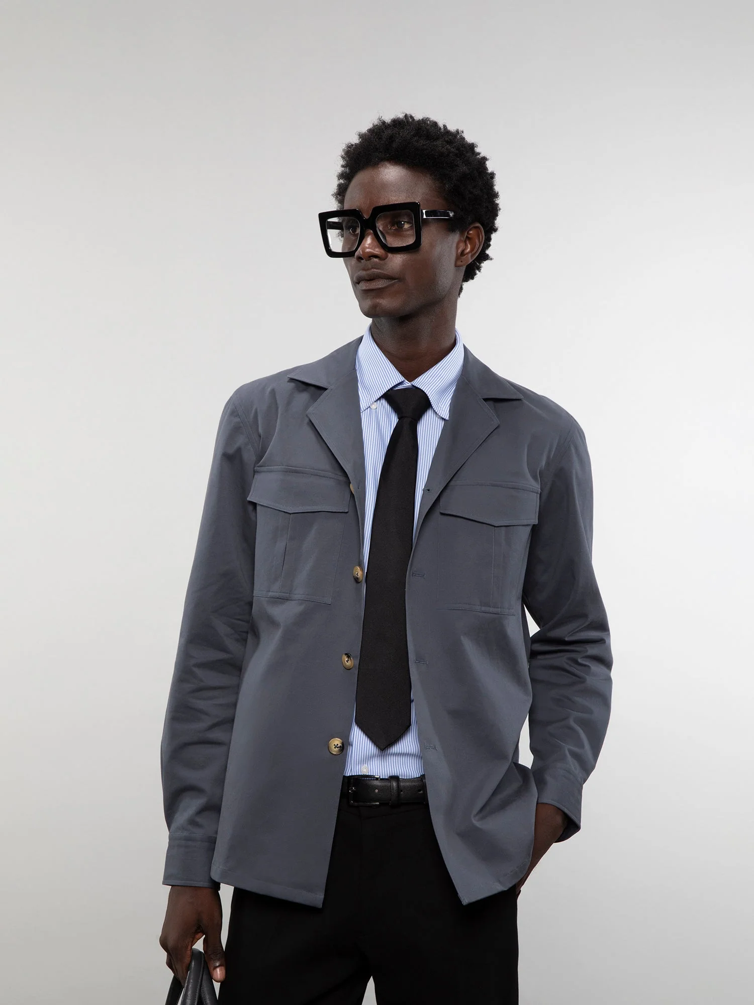 Camp collar overshirt - Image 7