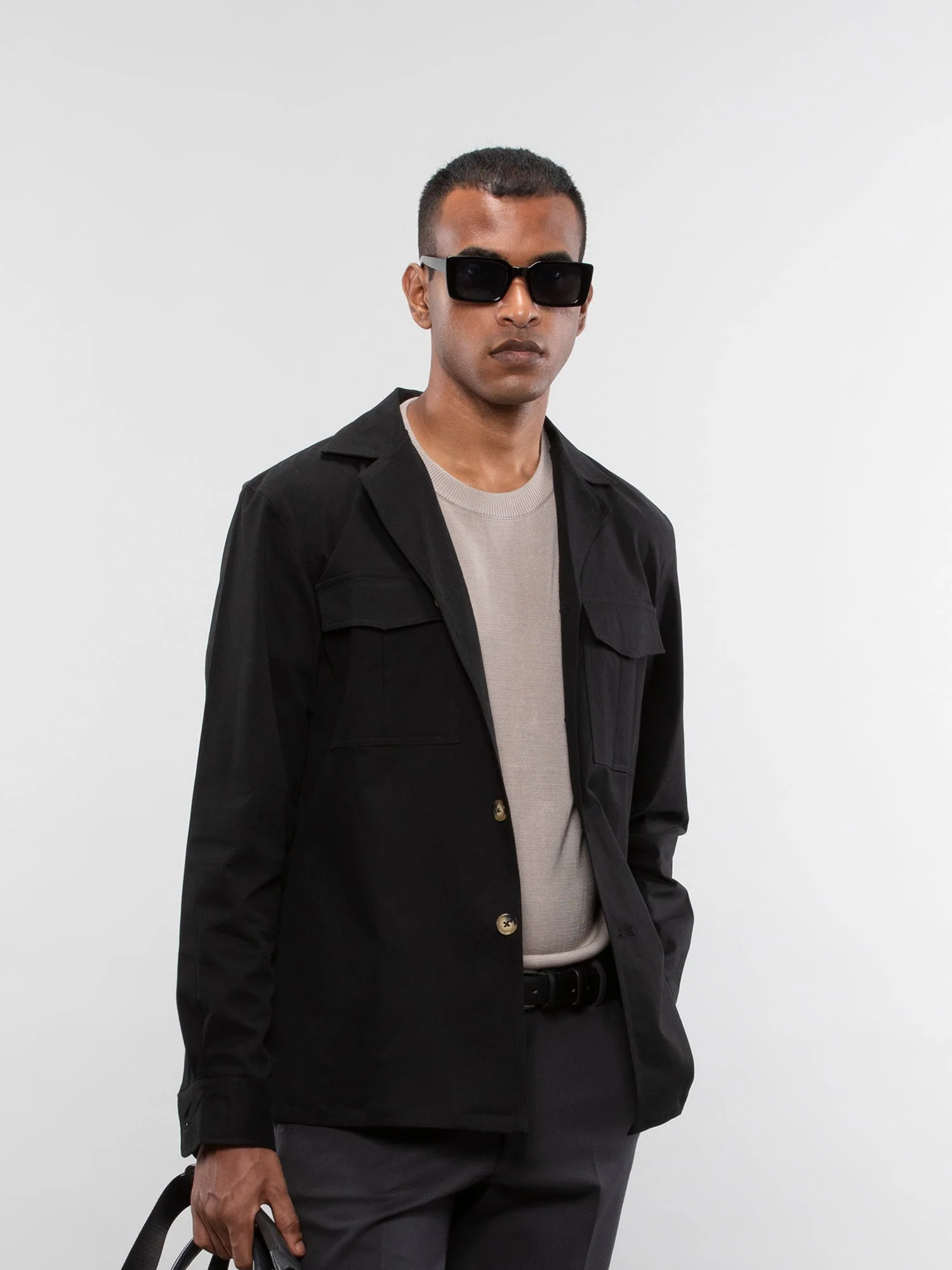 Camp collar overshirt - Image 5
