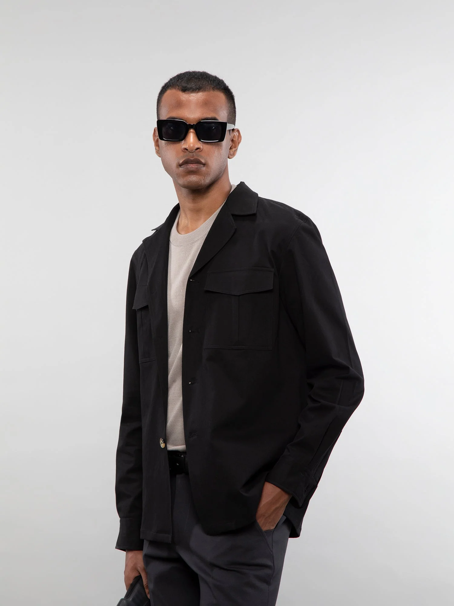 Camp collar overshirt - Image 6