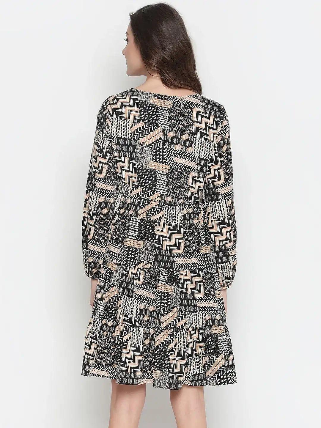 Canva Unstructured Print With Feeding Zip Maternity Dress Now - Image 5
