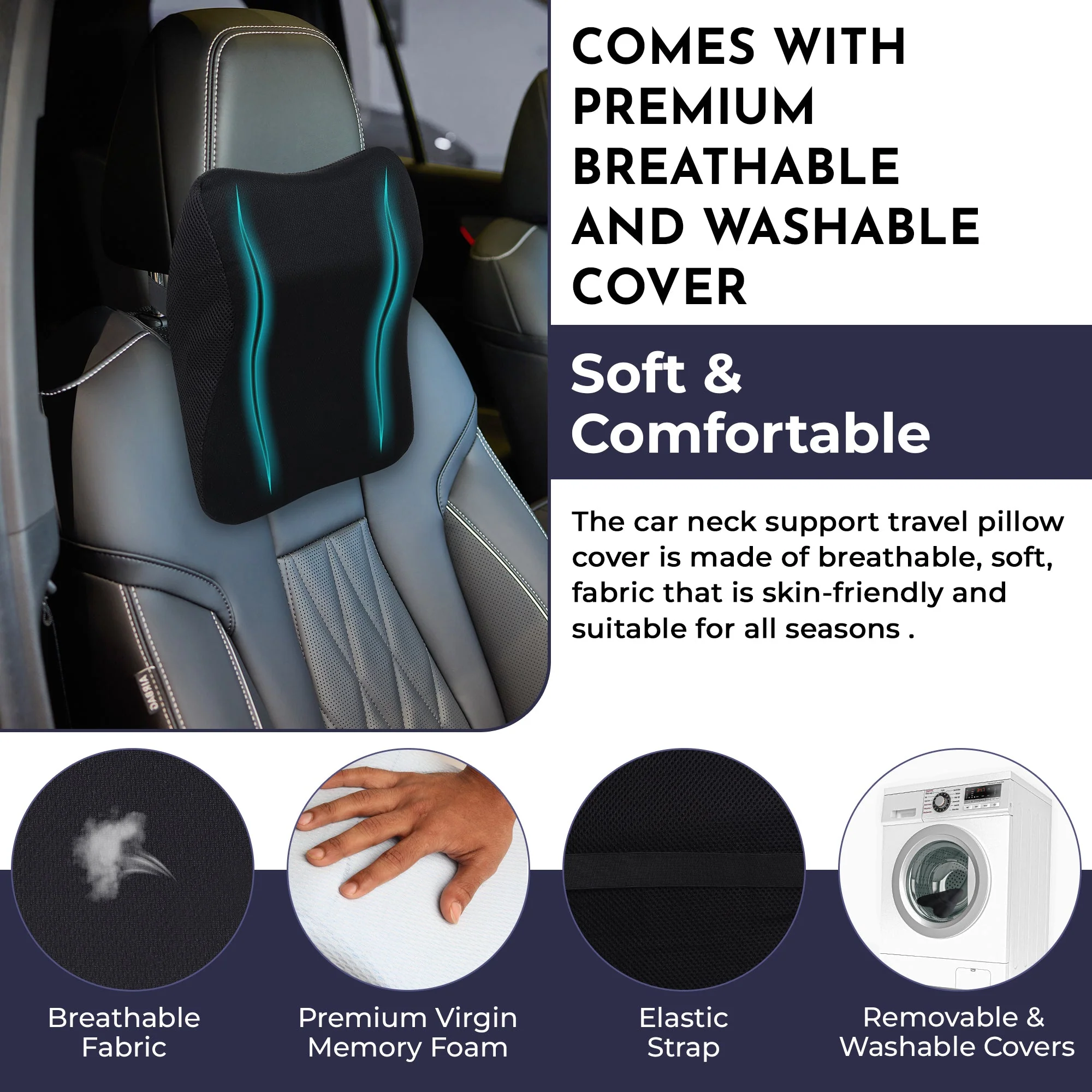 Car Neck & Back Support Pillow - Image 4