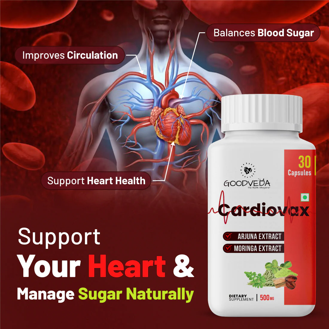 Cardiovax #1 Ayurvedic Formula For Promoting Heart Health. Best Results In 50 Days. - Image 3