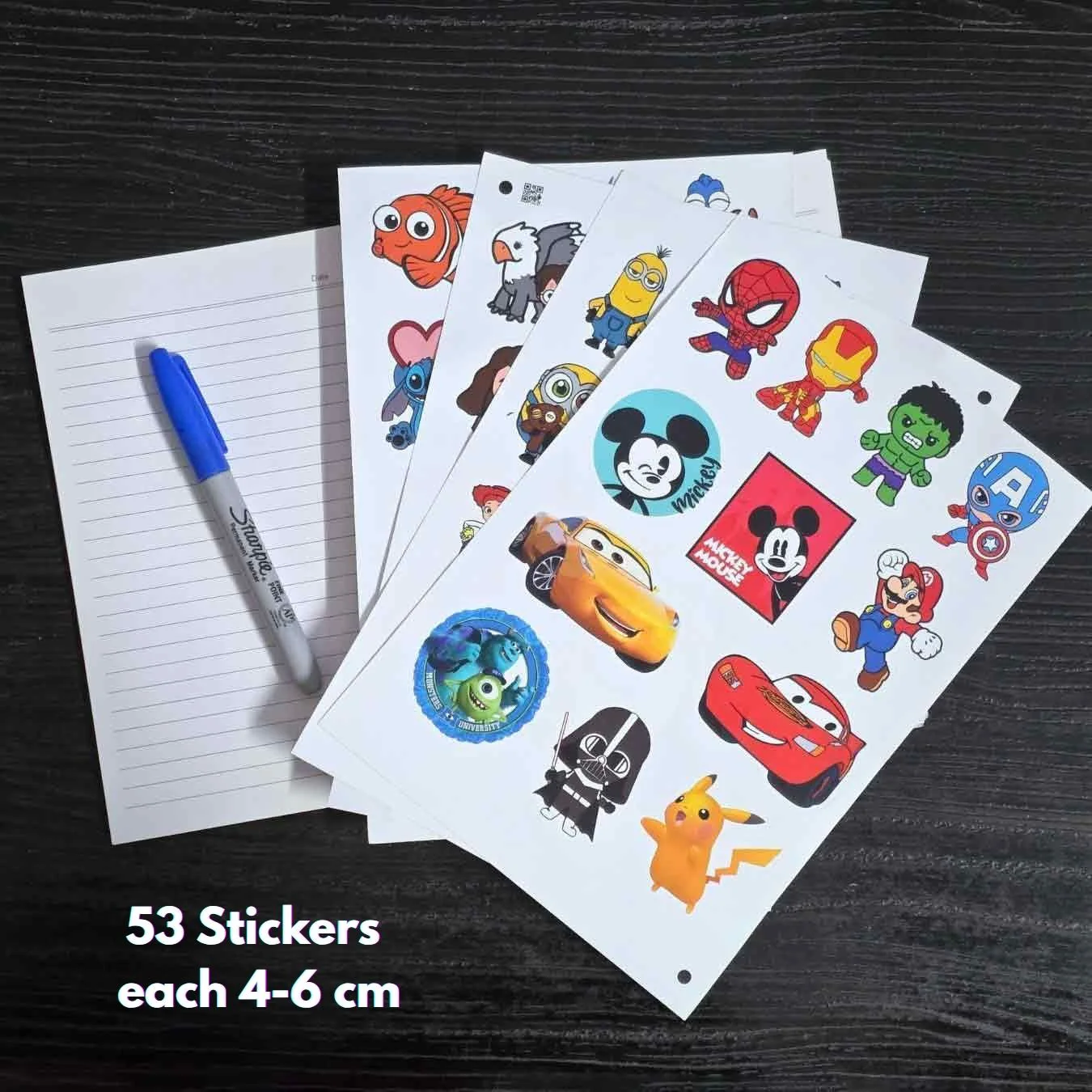 Cartoon Superstars - The Ultimate Sticker Mix - Set of 53 Premium Waterproof Stickers - Image 2