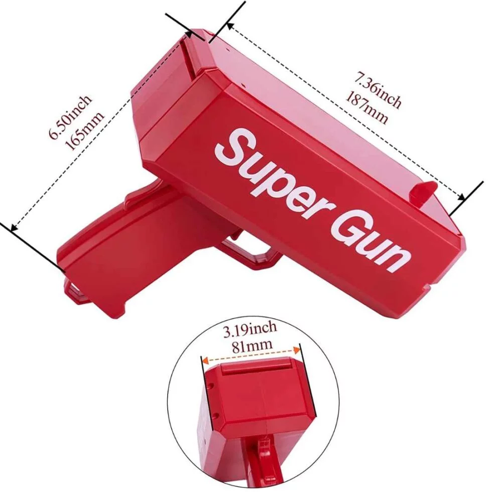 CashBlaster: Ultimate Money Gun for Parties, Weddings & Events – Shoots Fake Cash with Automatic Trigger, 100 Fake Dollar Bills Included - Image 5
