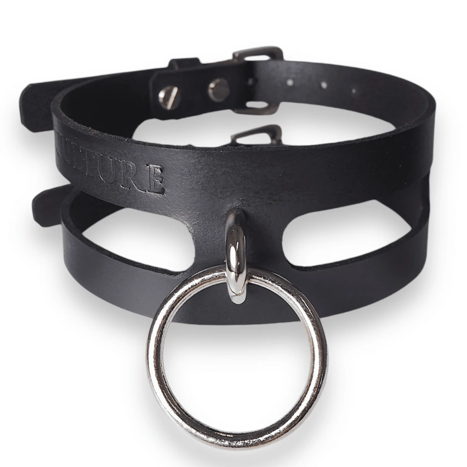 Cassandra Unisex Leather Collar