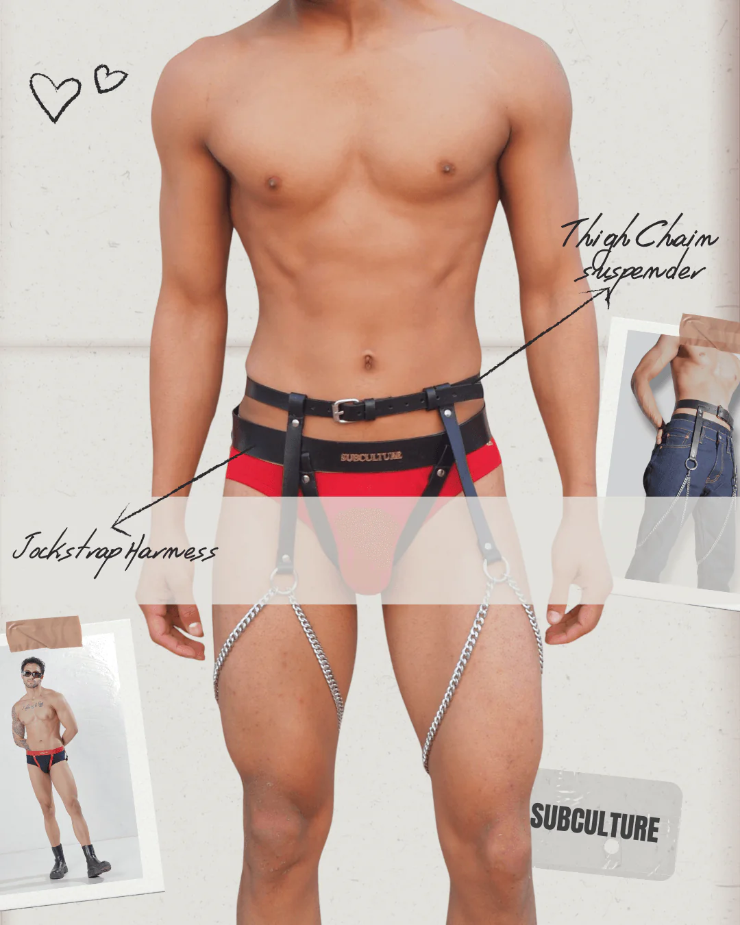 Cassandra Unisex Leather Collar - Image 7
