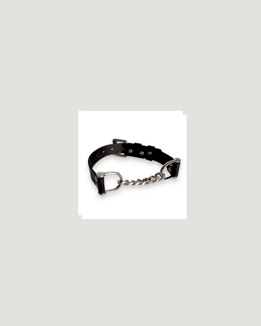 Cassandra Unisex Leather Collar - Image 8