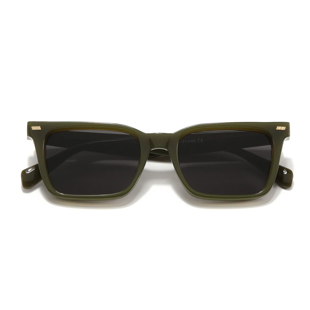 Castels Green Black Rectangle Sunglasses - Image 5