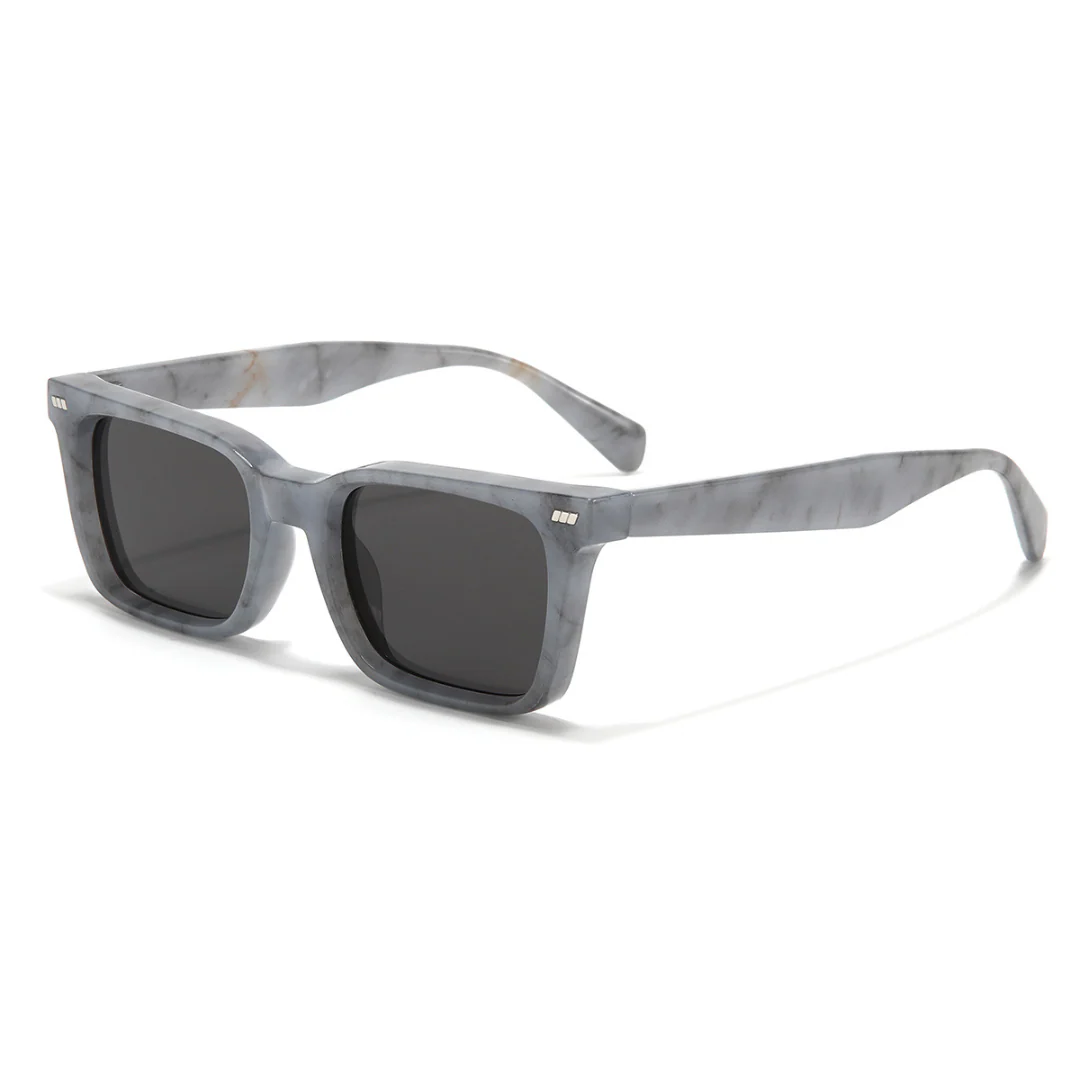Castels Marble Black Rectangle Sunglasses - Image 5