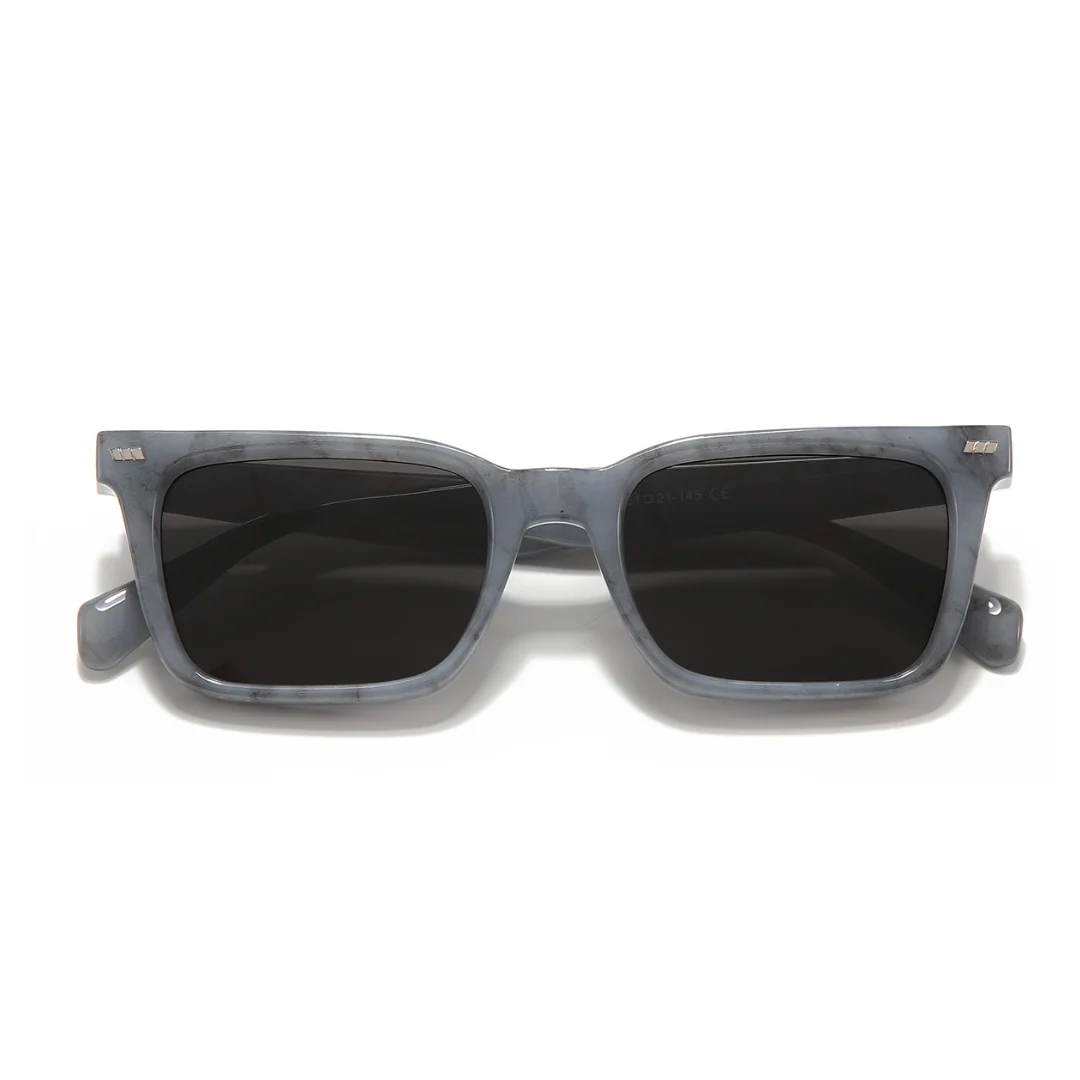 Castels Marble Black Rectangle Sunglasses - Image 7