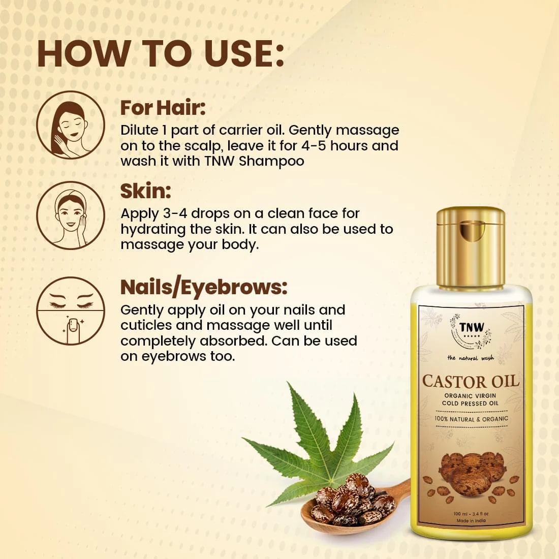 Castor Oil (Virgin & Cold Pressed) . - Image 4