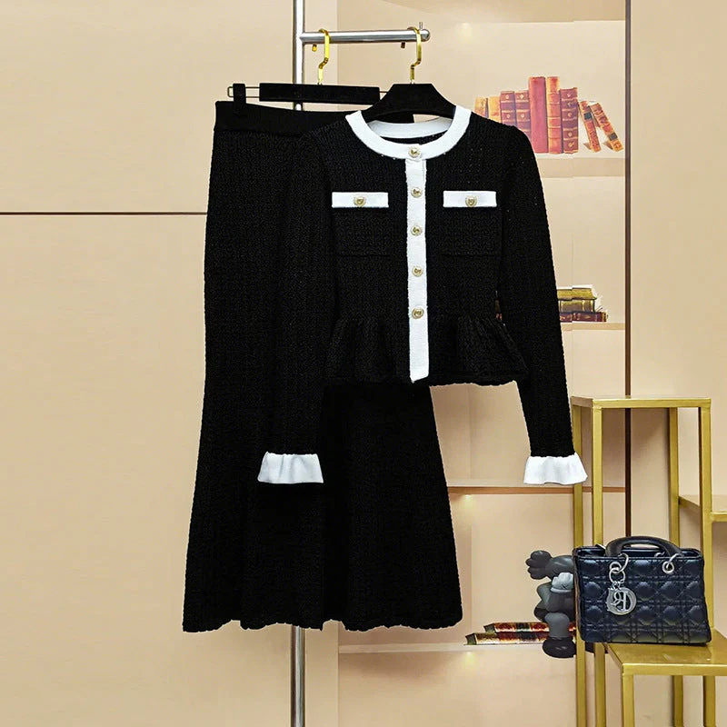 Celine Luxe Knit Skirt Set - Image 2