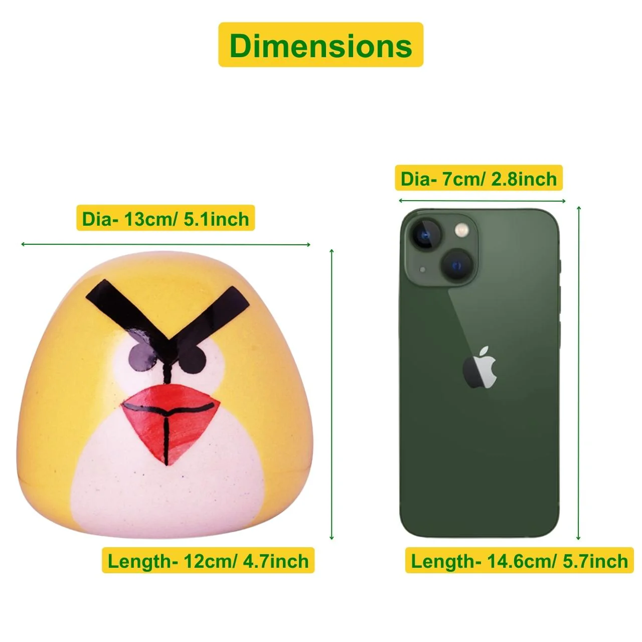 Ceramic Angry Bird Piggy Bank - Image 2