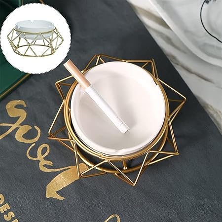 Ceramic Cigarette Box Ashtray, Ash Holder for Home Office Decoration (Style 3) - Image 7