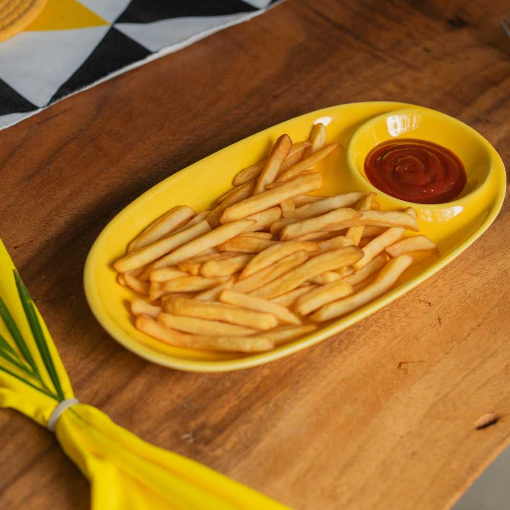 Ceramic Oval Chip And Dip Platter