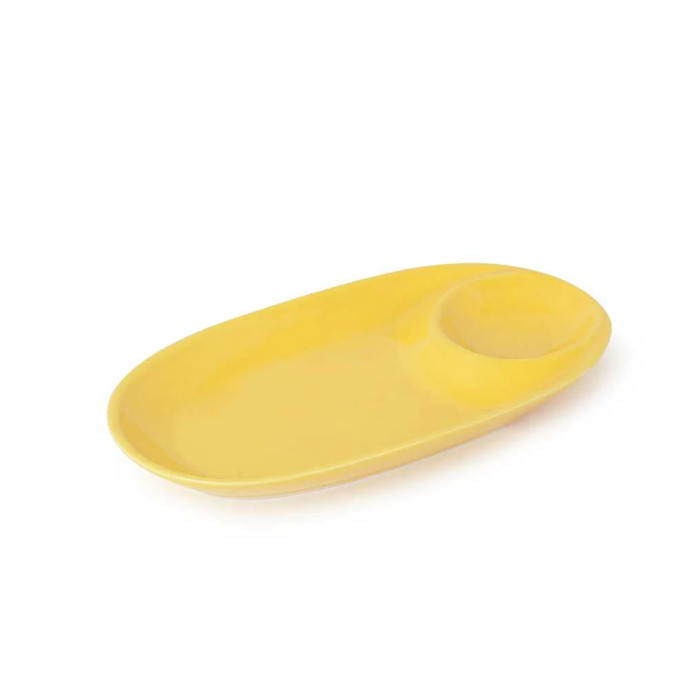 Ceramic Oval Chip And Dip Platter - Image 5