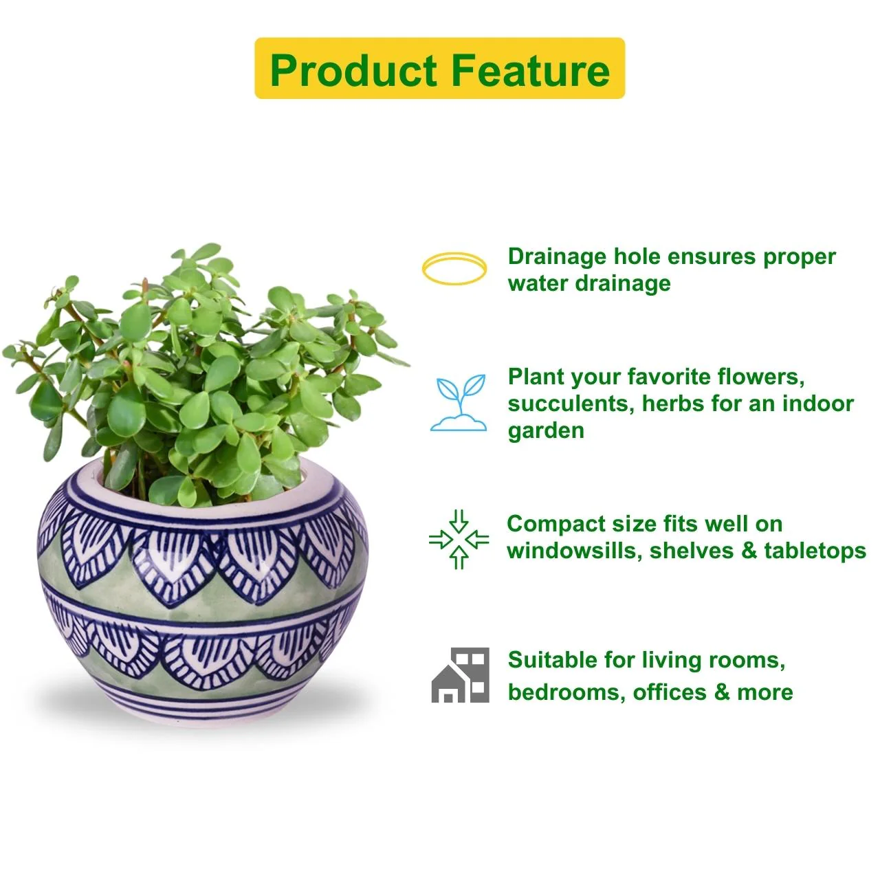 Ceramic Plant Pot - Image 4