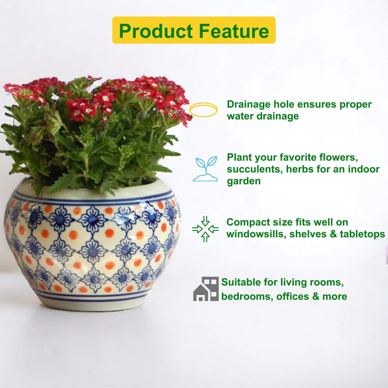 Ceramic Plant Pot - Image 4