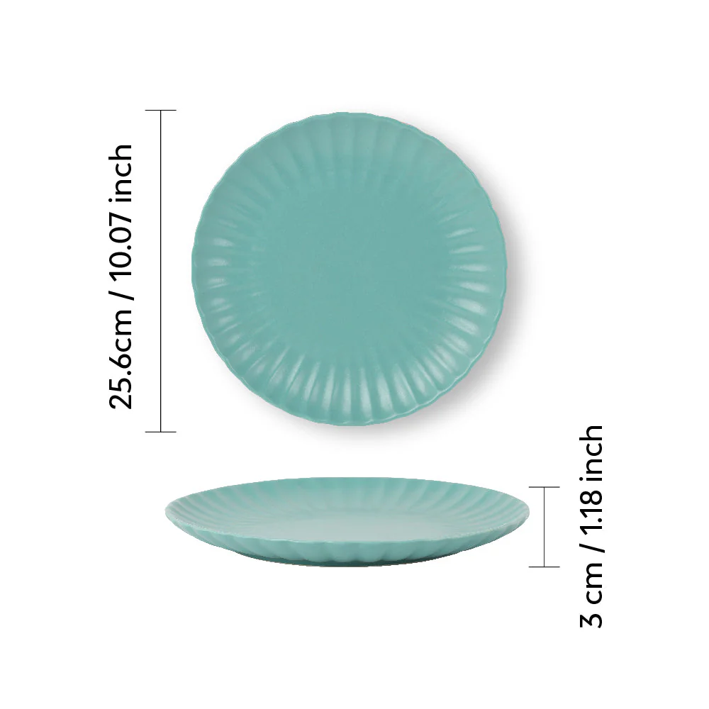 Ceramic Scallop Dinner Plate | Set Of 2 - Image 11