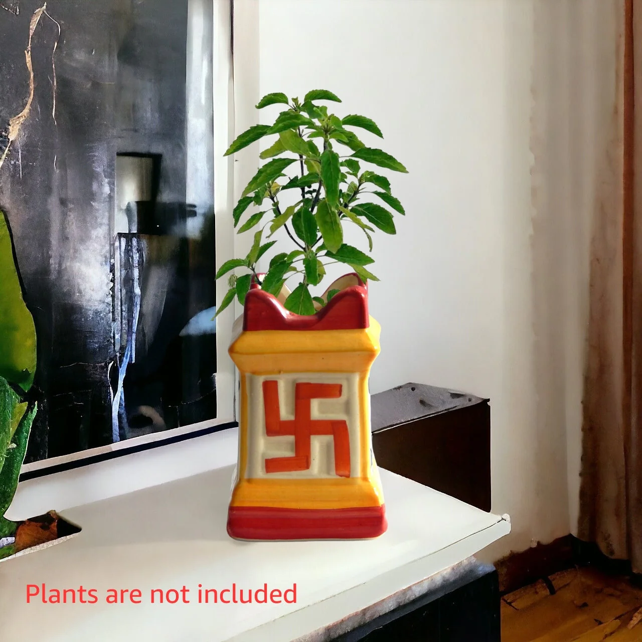Ceramic Tulsi Plant Pot - Image 2