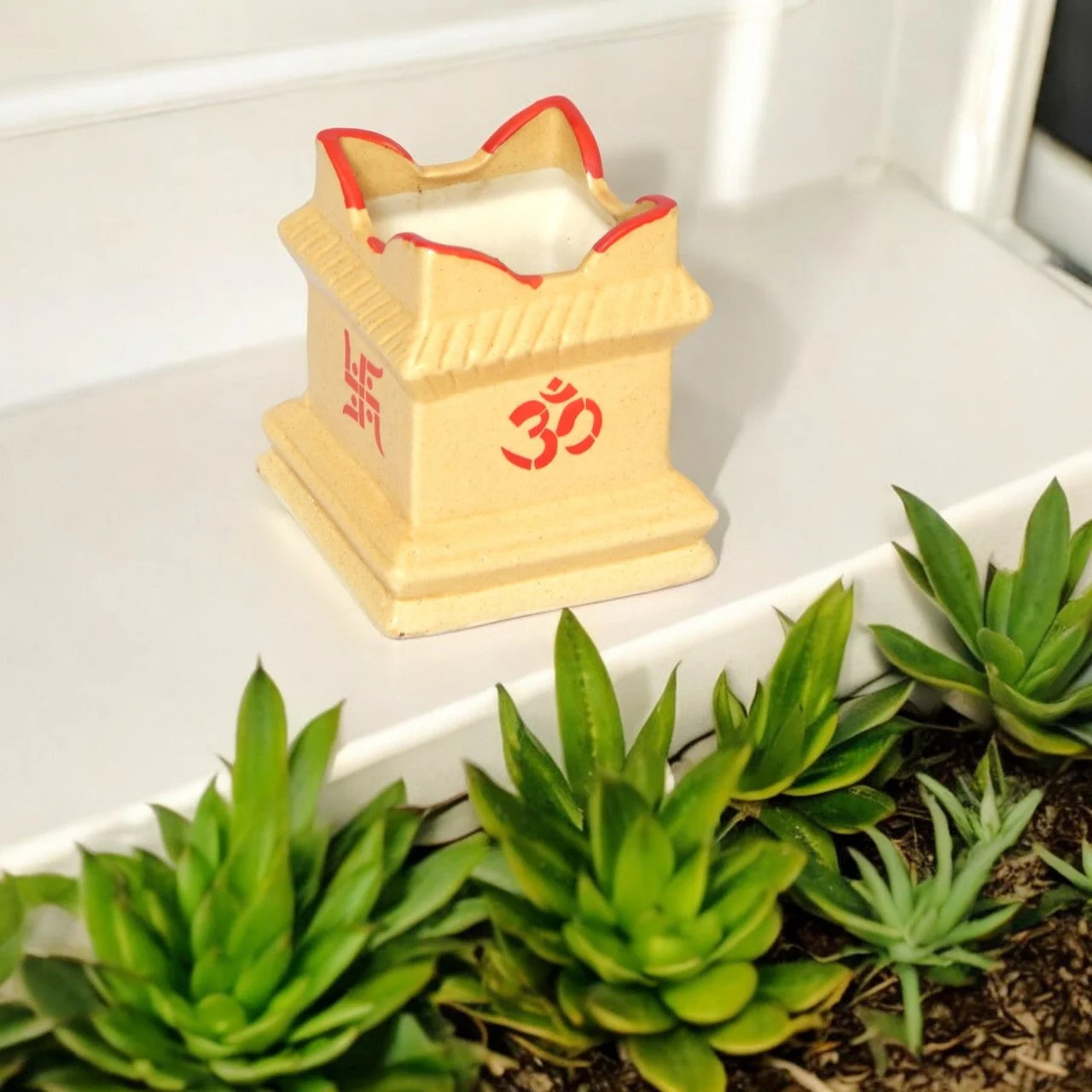 Ceramic Tulsi Plant Pot - Image 6