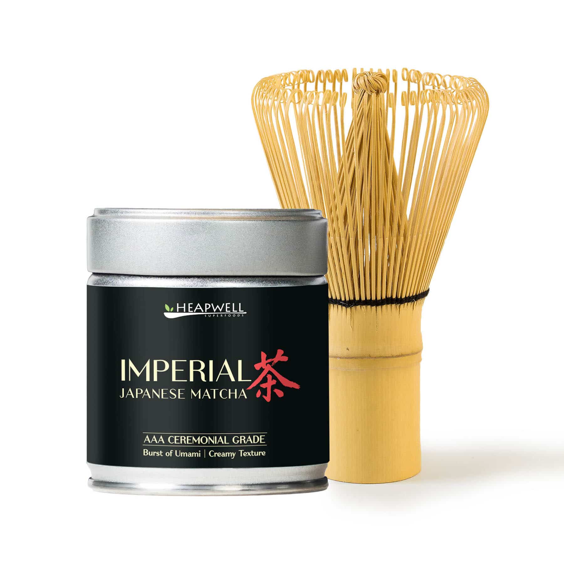 Ceremonial Matcha Green Tea, 30g (Imperial AAA Grade) + Bamboo Whisk Combo
