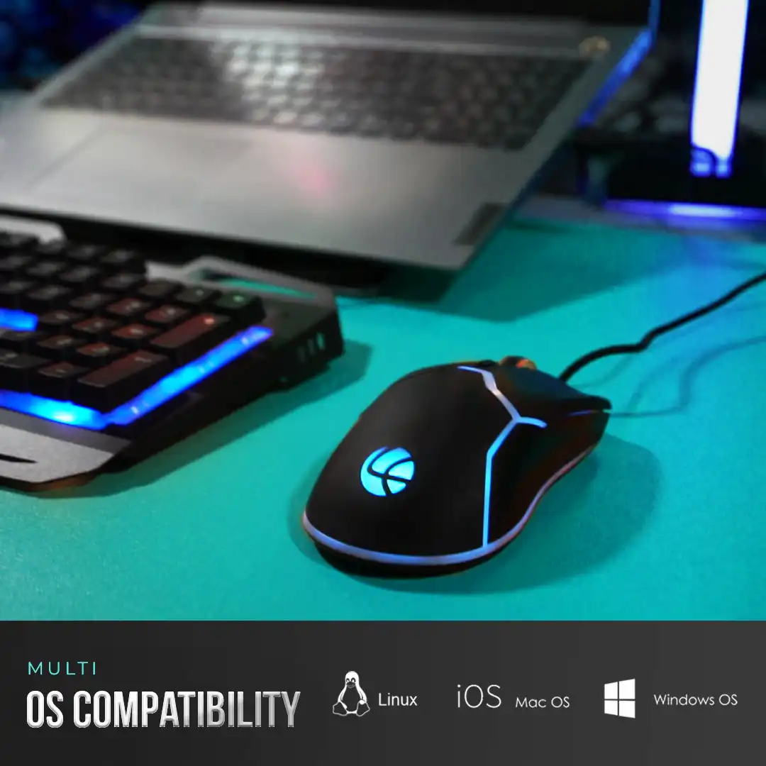 Champ Razor Gaming RBG Mouse 3600dpi (LGM-204) - Image 7