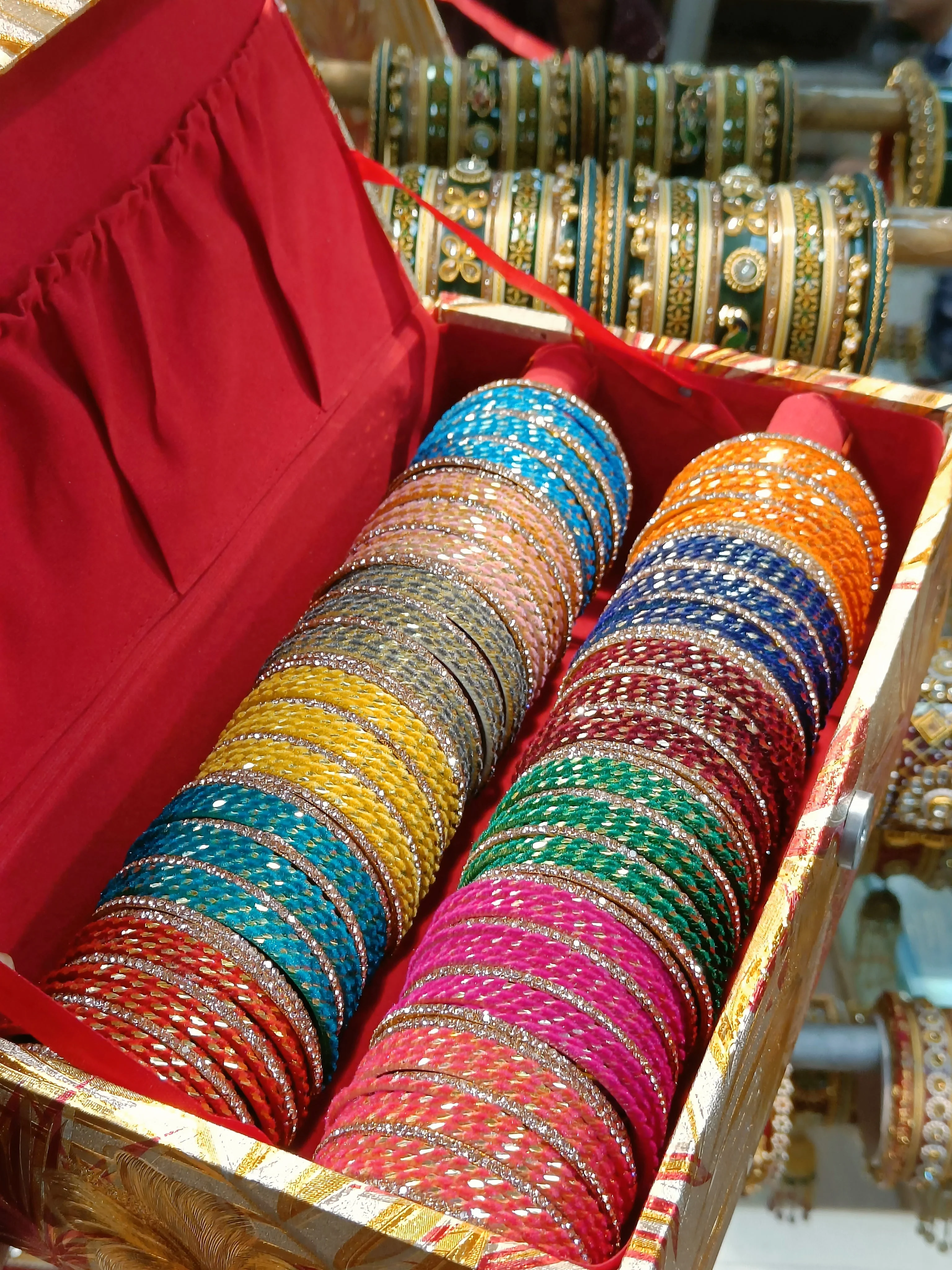 Chandni chudi set with bangle box - Image 5