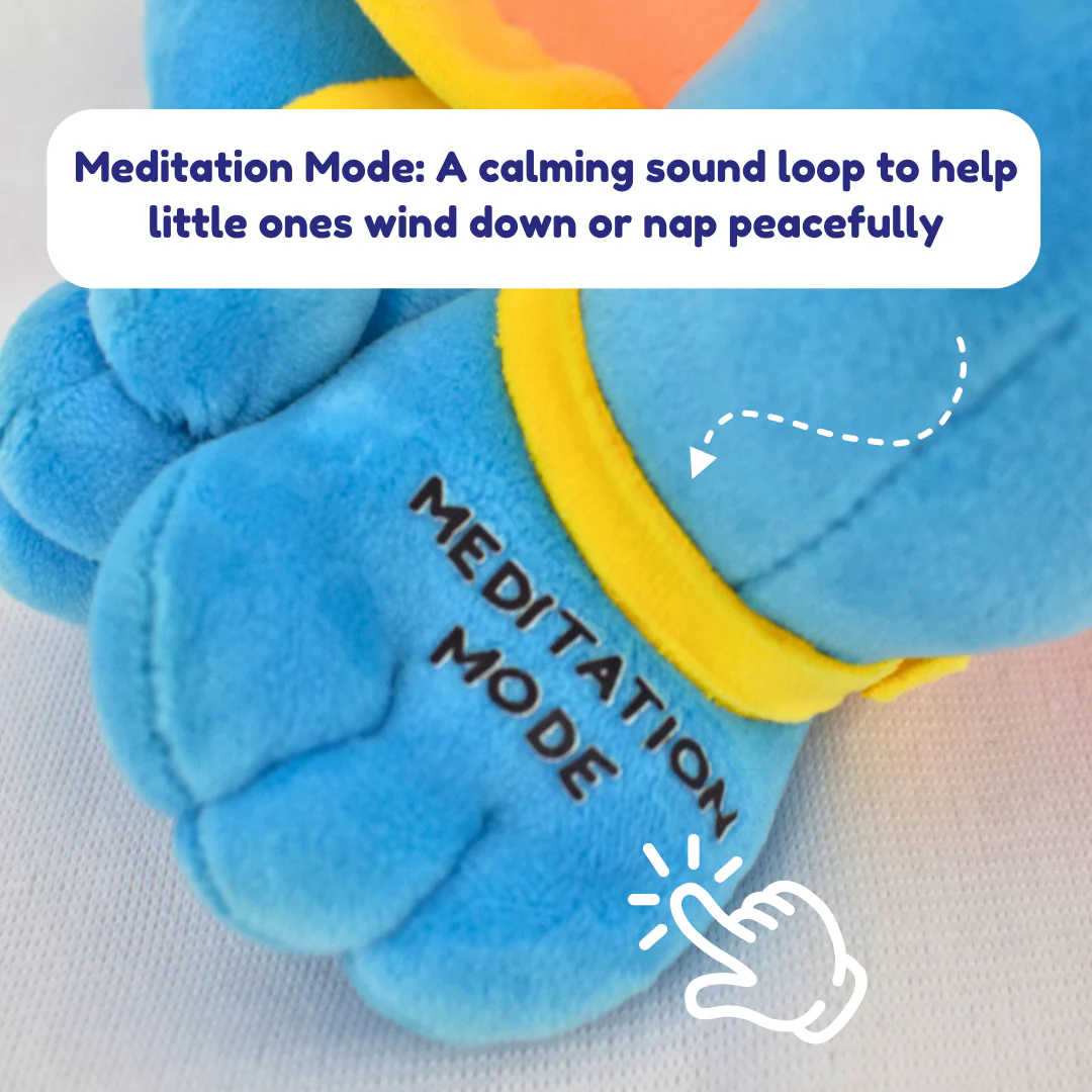 Chanting Krishna Soft Toy by Clap Cuddle™- Screen-Free Devotional Play for Kids - Image 3