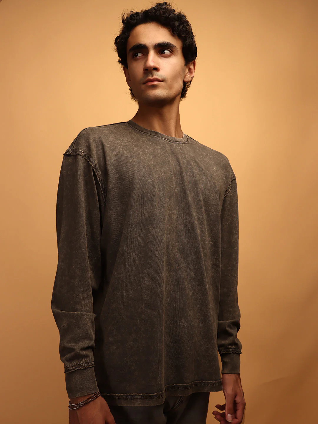 Charcoal * ACID WASH SWEATSHIRT #6