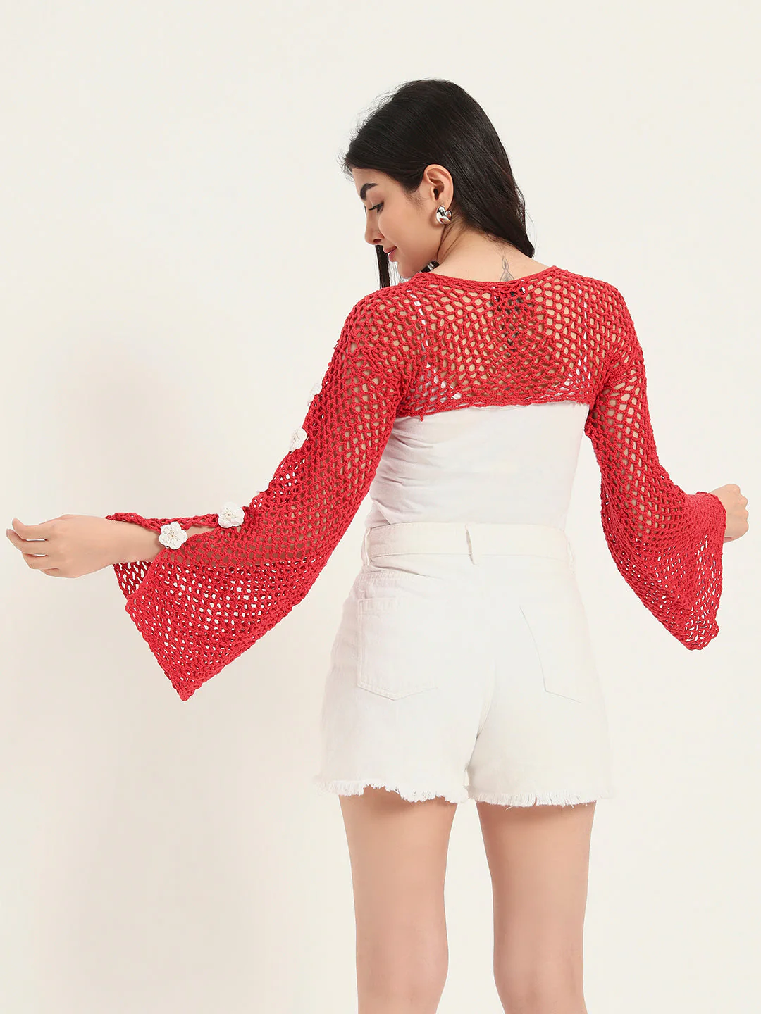 CherryKnit H-Mesh Handmade Top - Image 3