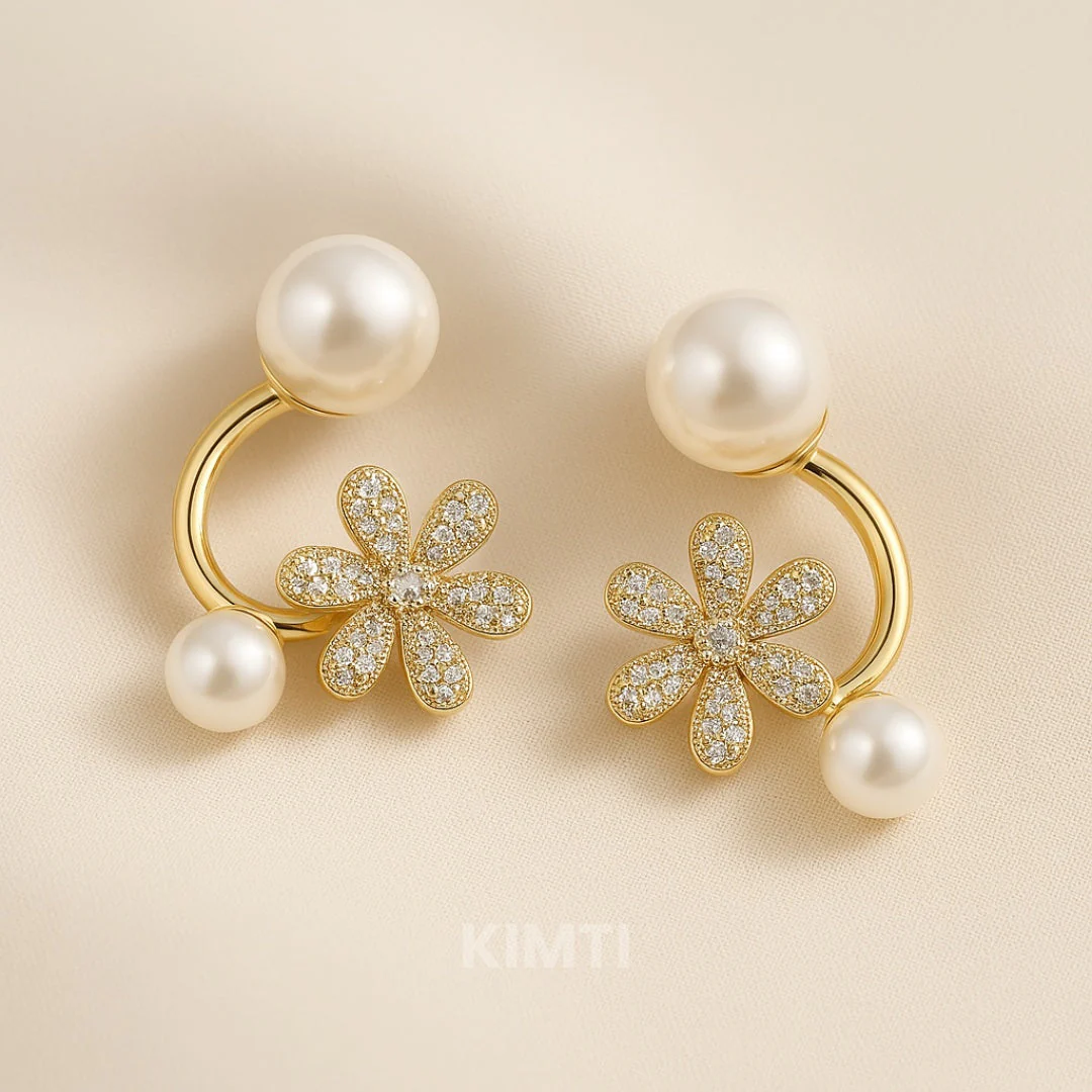 Chic Flower Studs Earring — Buy Any 5 for Rs. 599