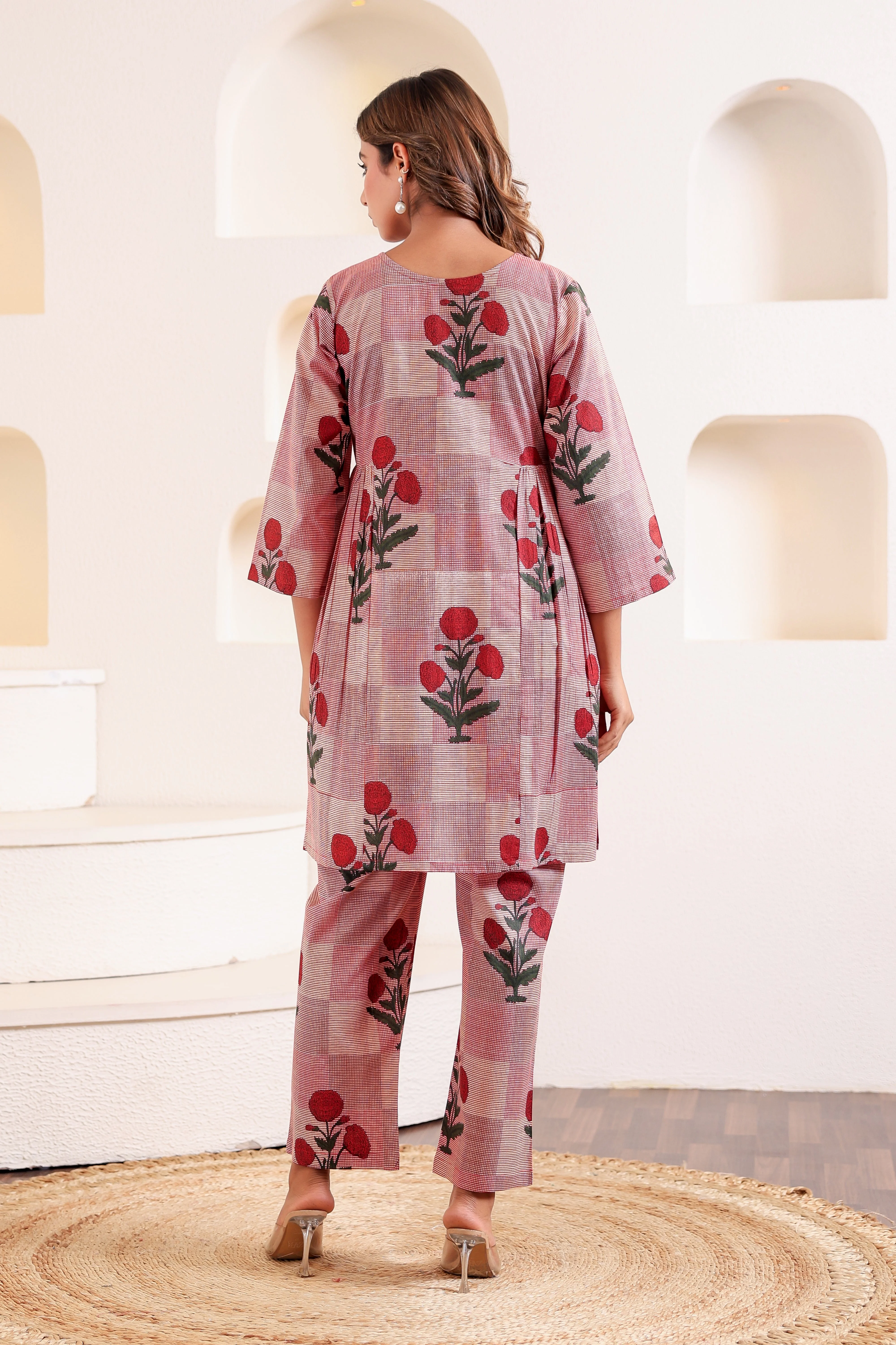 Chic Plaid Cotton Coord Set - Image 8