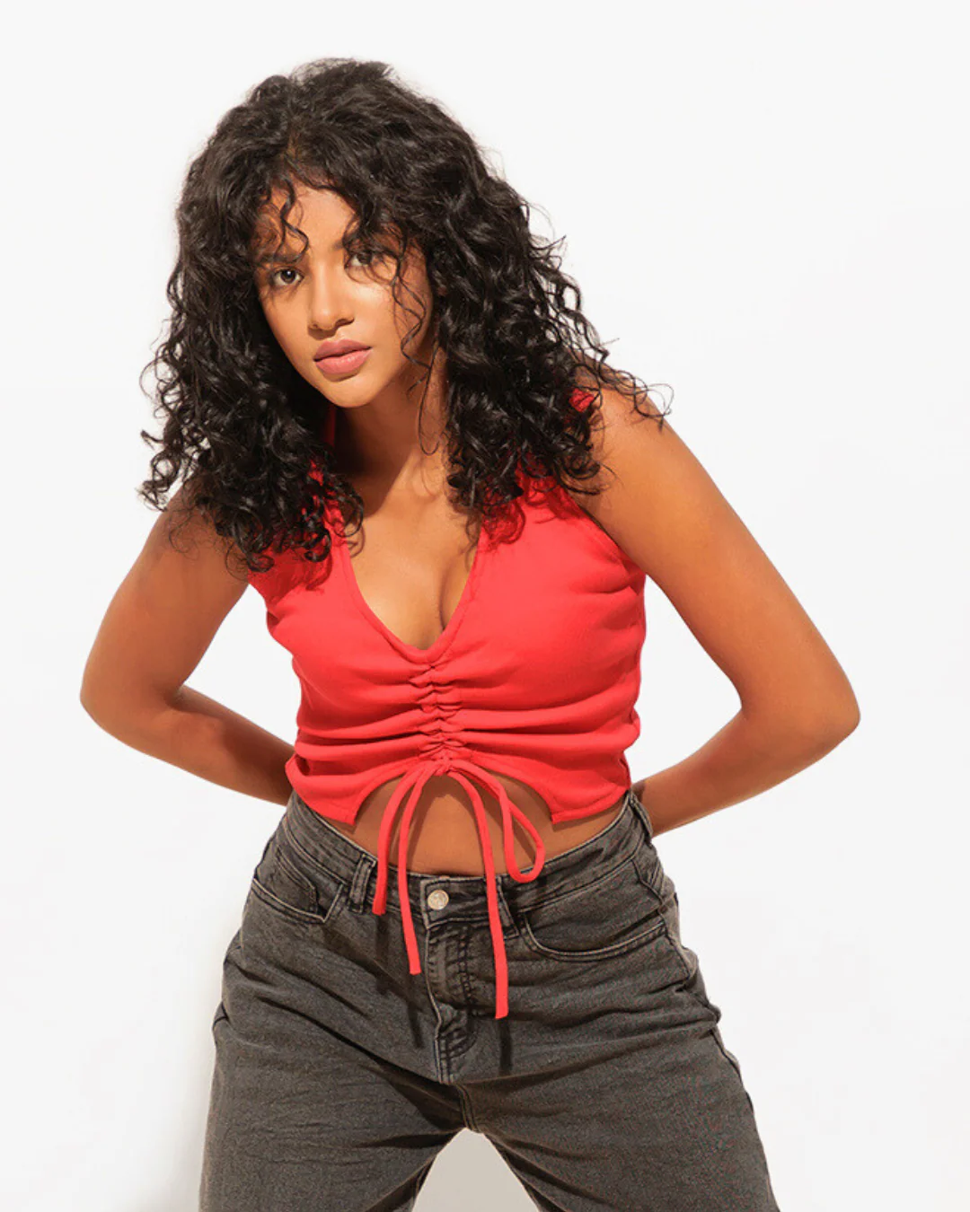 Chic Ribbed Halter Crop Top – Versatile Wardrobe Essential for Women - Image 6