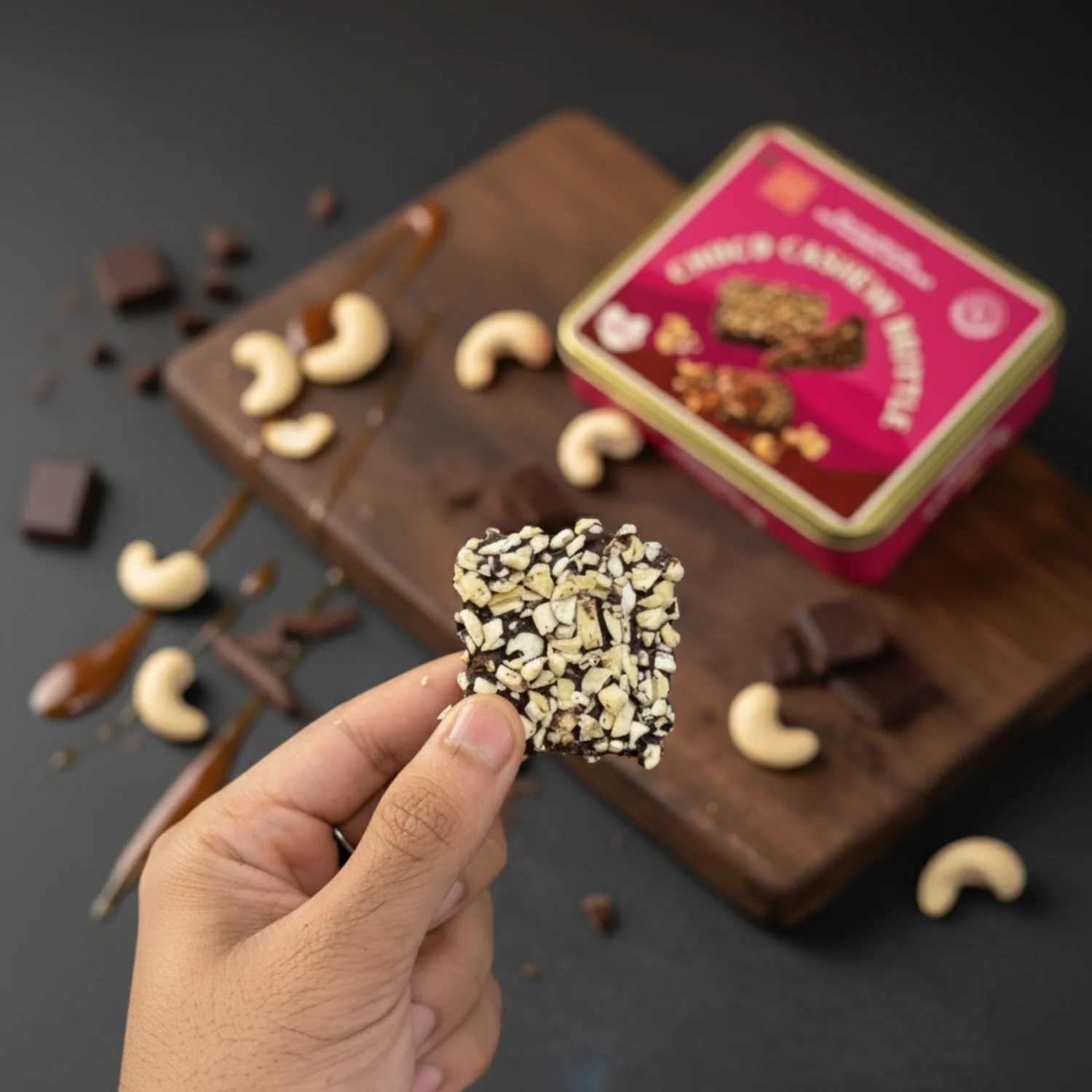 Choco Cashew Brittle (Made with 60 % Cashews) - Image 4