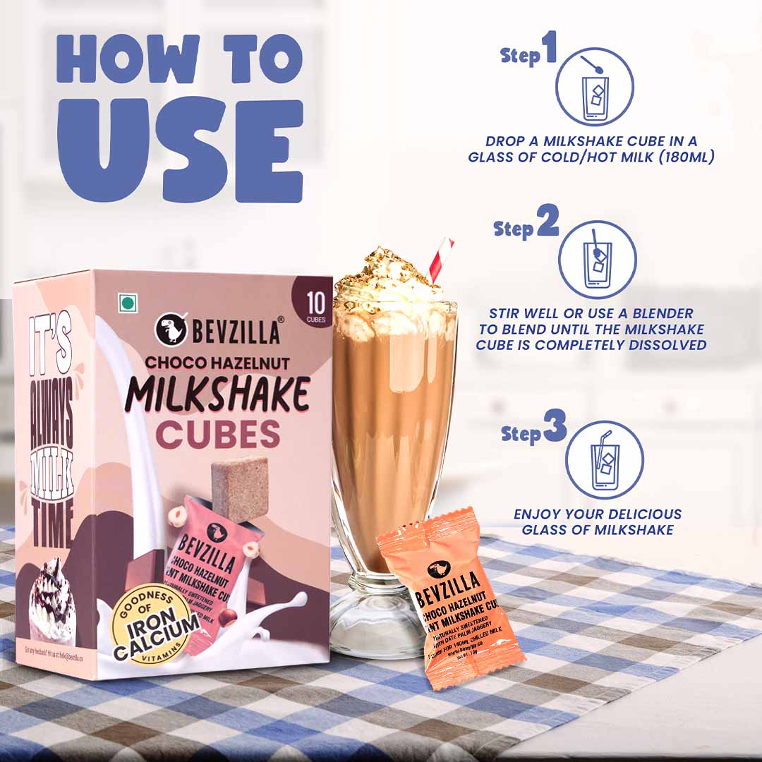 Choco- Hazelnut Milkshake Cubes (Combo Pack of 10 x 2) - Image 5