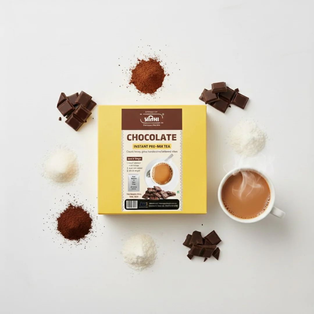 Chocolate Instant Pre-Mix Tea – 10 Sachets | Rich & Creamy Instant Beverage - Image 2