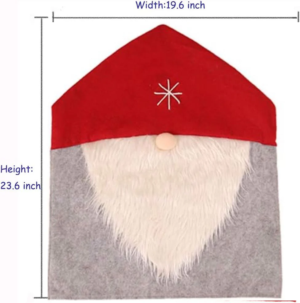 Christmas 3D Santa Claus Chair Cover - Set of 2 - Image 3
