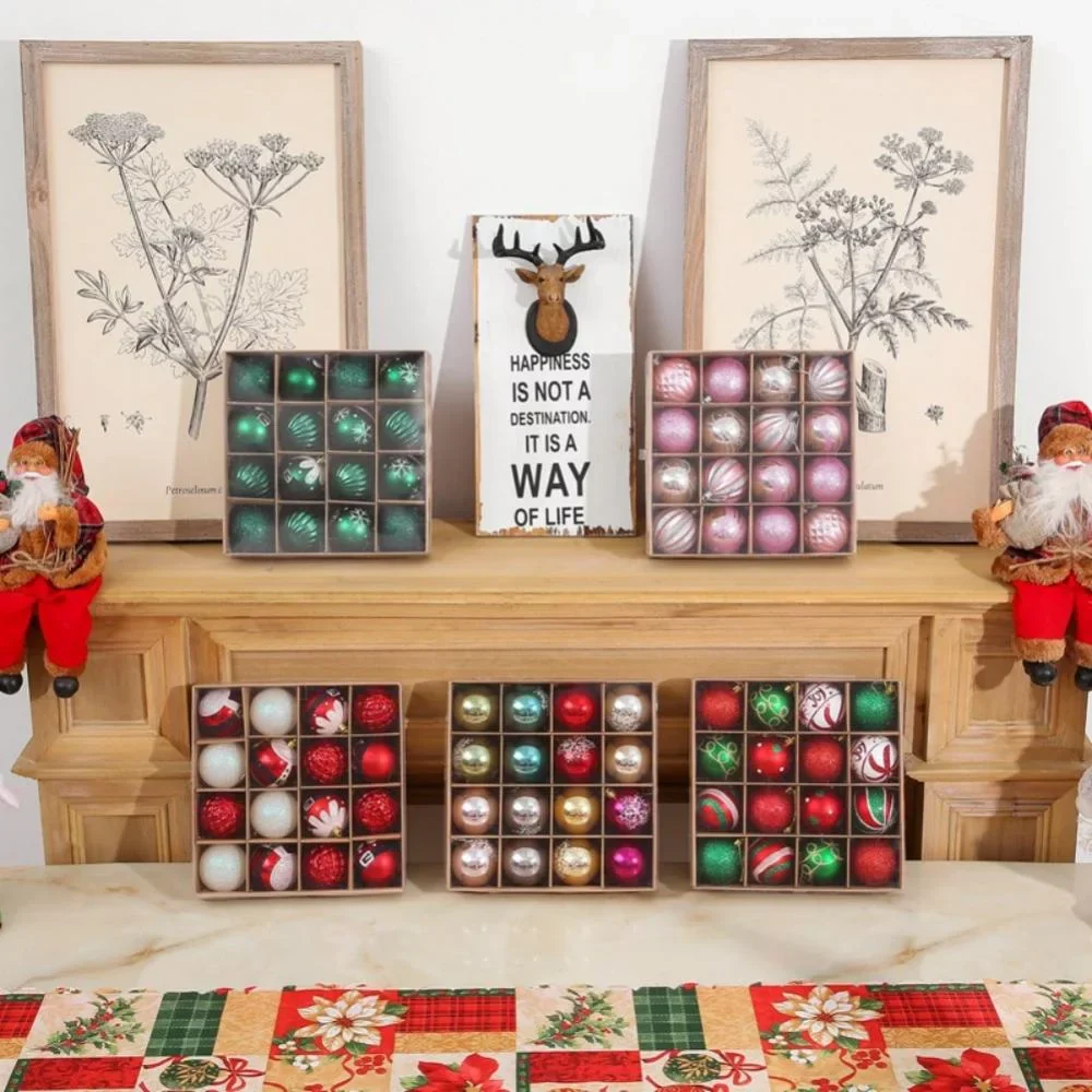 Christmas Ball Ornaments,16Pcs/Set (MULTI-COLOUR) - Image 3