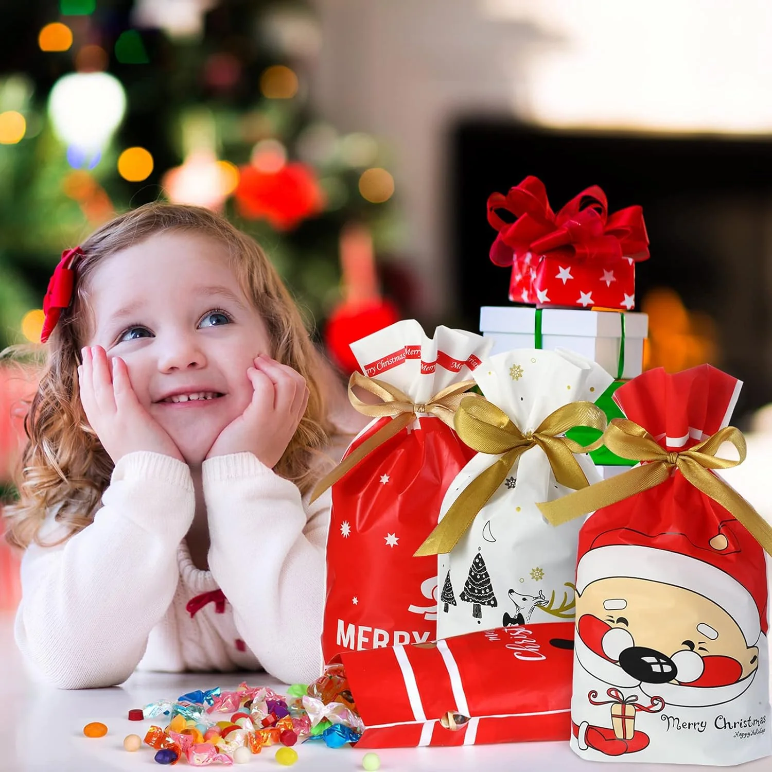 Christmas Candy Gift Cookie Bags - Image 4