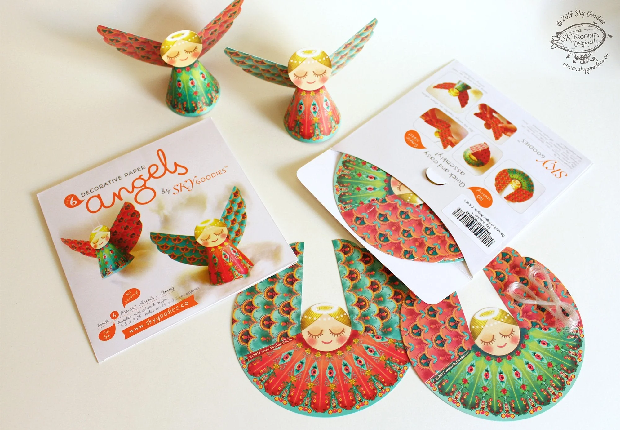 Christmas Decor Combo Saver 2 - 30 Ornaments, 6 angels, 4 Fairy Lights - Image 6