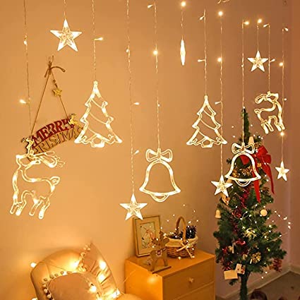 Christmas LED Window Curtain String Lights - Image 4