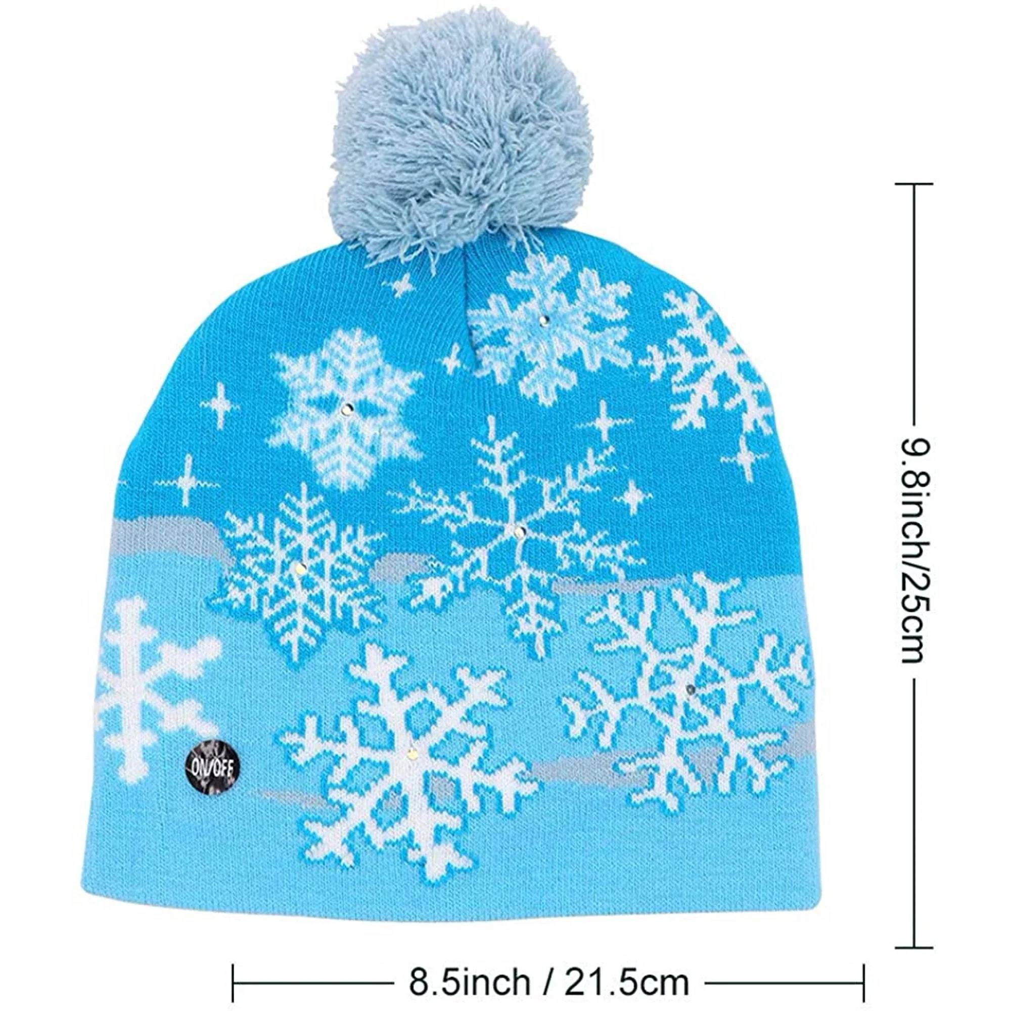 Christmas Light Up Hat LED Knitted Hat - Image 2